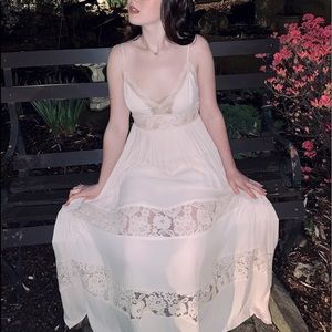 Pale Pink Boho Prom Dress